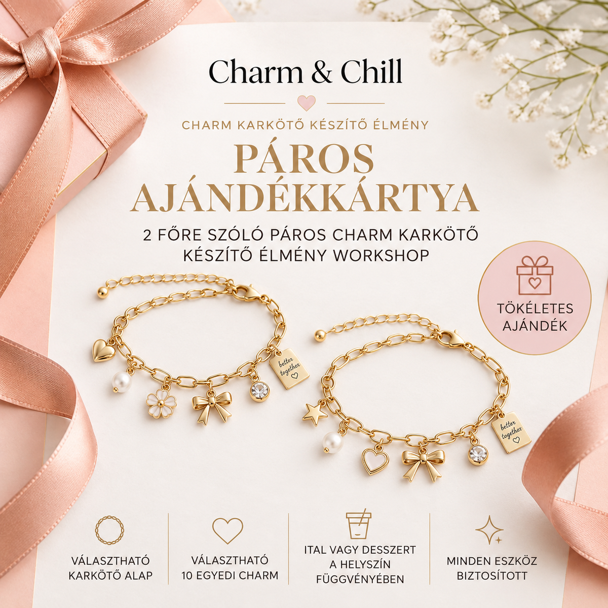 PÁROS CHARM ÉKSZERKÉSZÍTŐ WORKSHOP (2 fő részére) AJÁNDÉKKÁRTYA